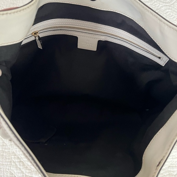 Vintage Gucci Britt Off White Hobo Shoulder Handbag Oversized GG 162740 - Picture 8 of 11